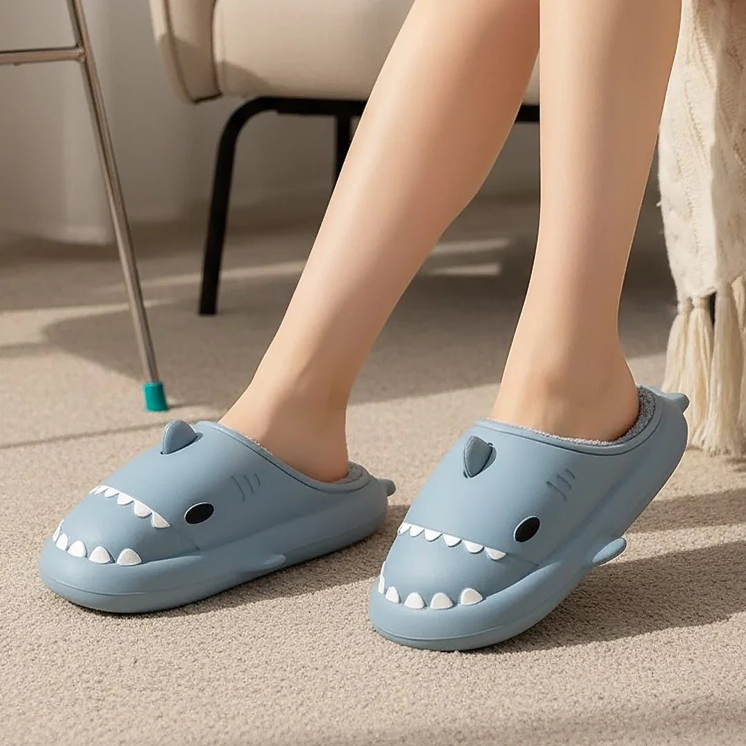 Cosy Plush Shark Slippers for Ultimate Comfort and Fun Home Wear