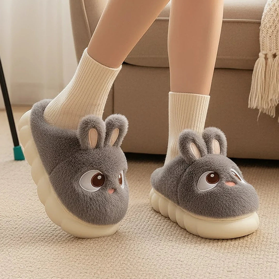 Cosy Plush Rabbit Slippers