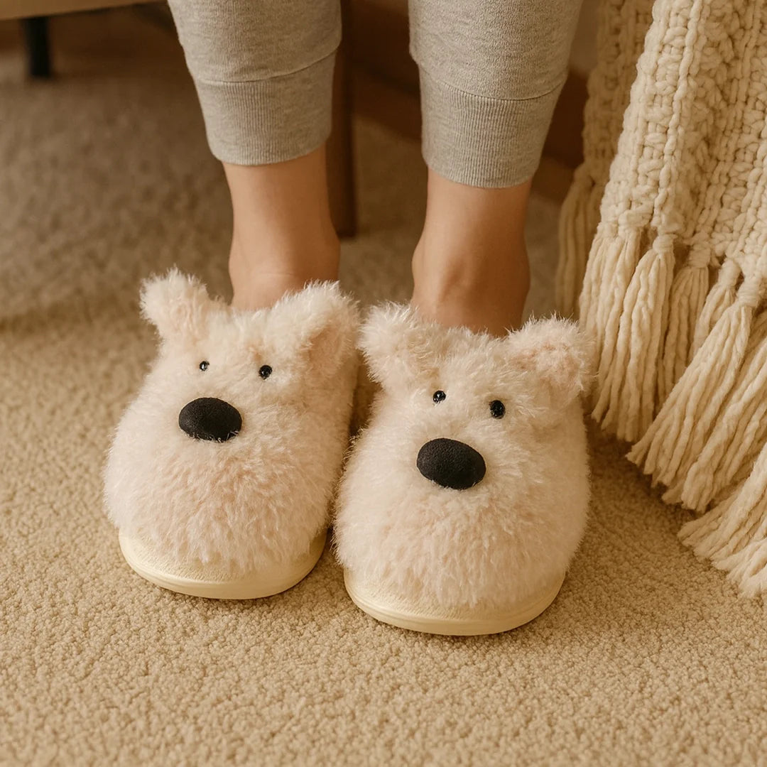 Ultra-Soft Cosy Teddy Slippers
