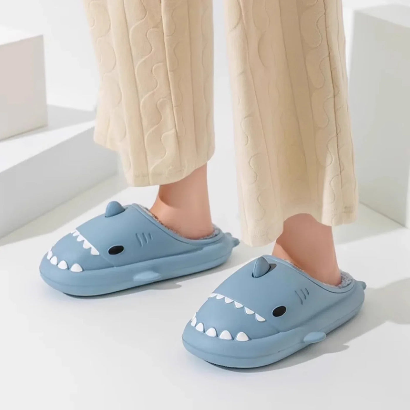 Cosy Plush Shark Slippers for Ultimate Comfort and Fun Home Wear