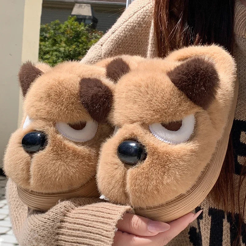 Cosy Grumpy Plush Slippers