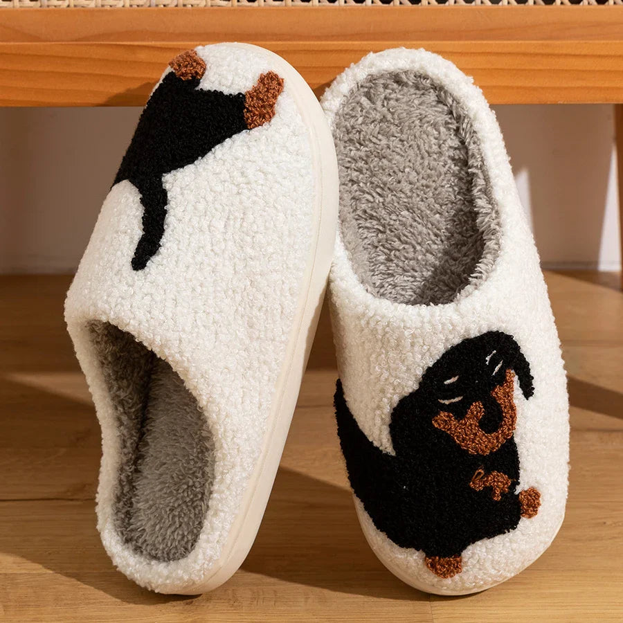 Cosy Canine Plush Slippers