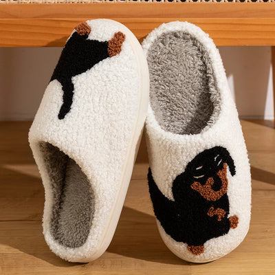 Cosy Canine Plush Slippers