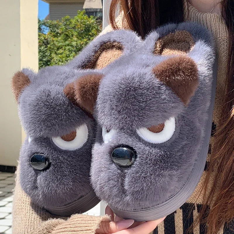 Cosy Grumpy Plush Slippers