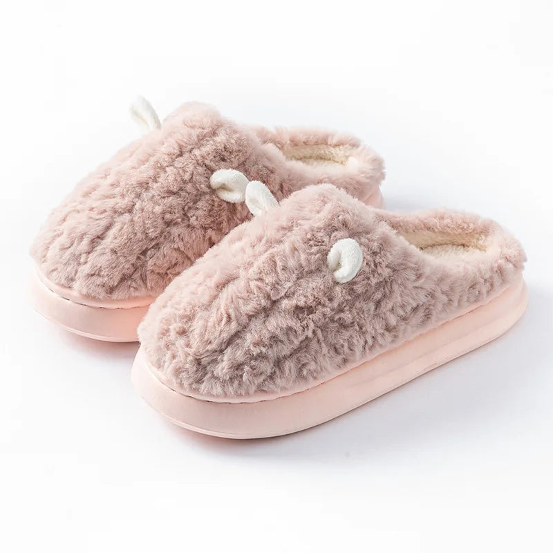 Cosy Bear Plush Slippers