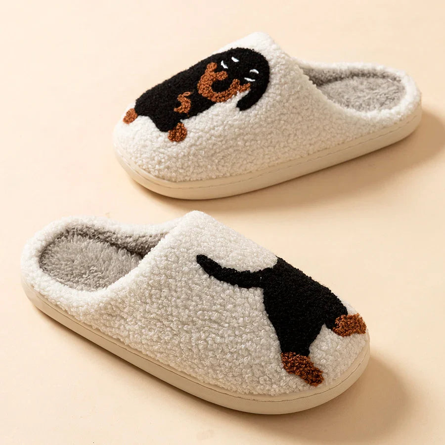 Cosy Canine Plush Slippers