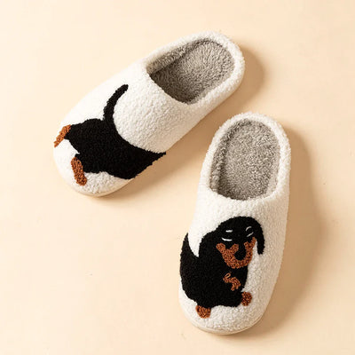 Cosy Canine Plush Slippers