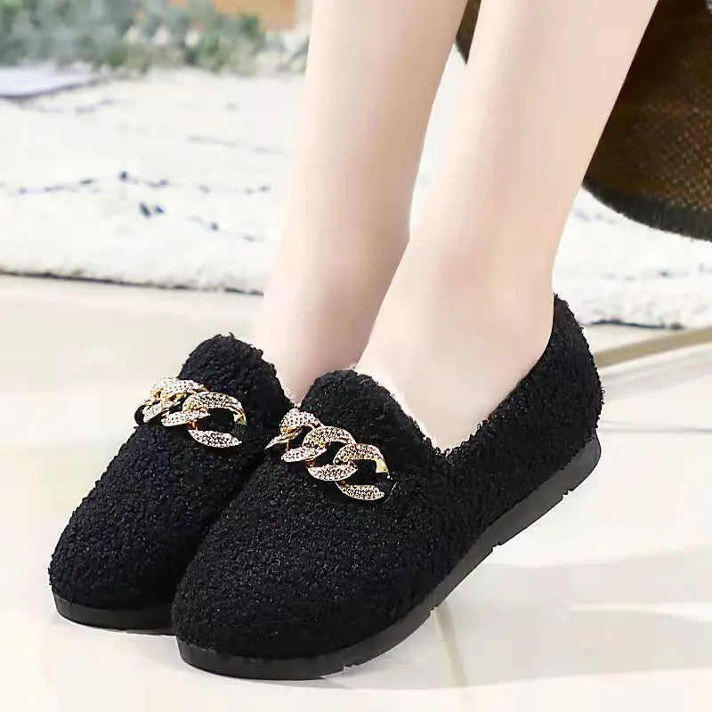 Elegant Cosy Plush Slippers