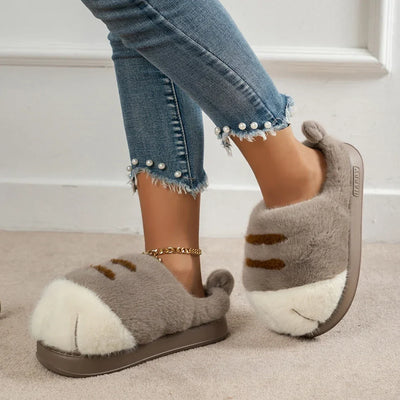 MiaouSoft Plush Cat Slippers
