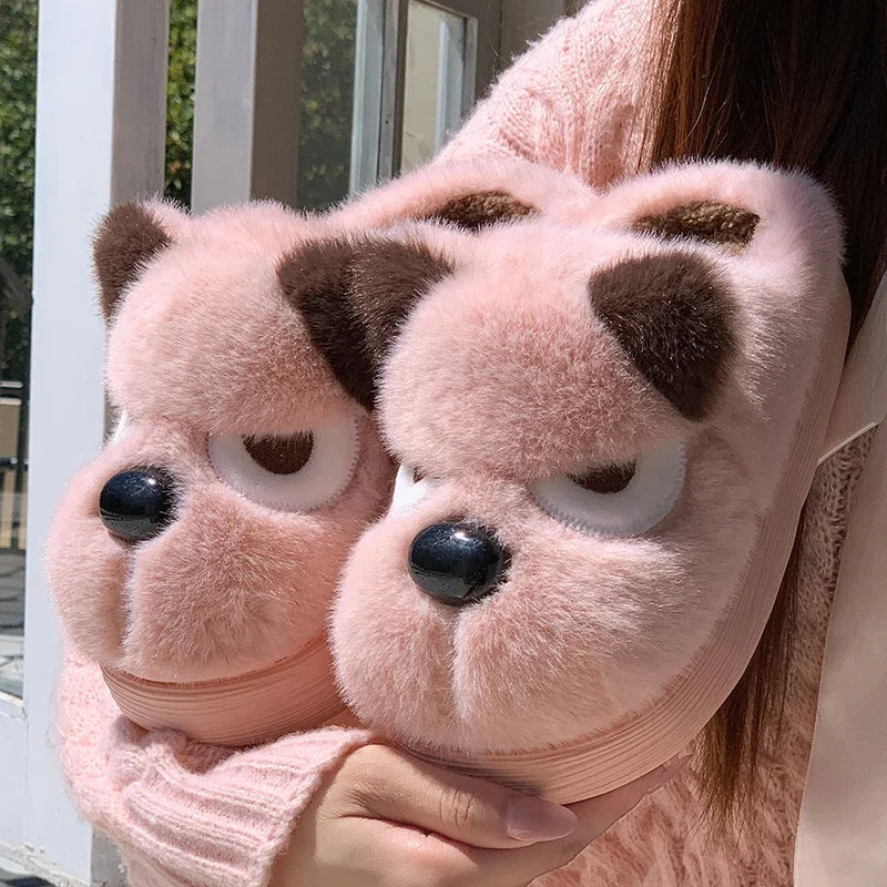 Cosy Grumpy Plush Slippers