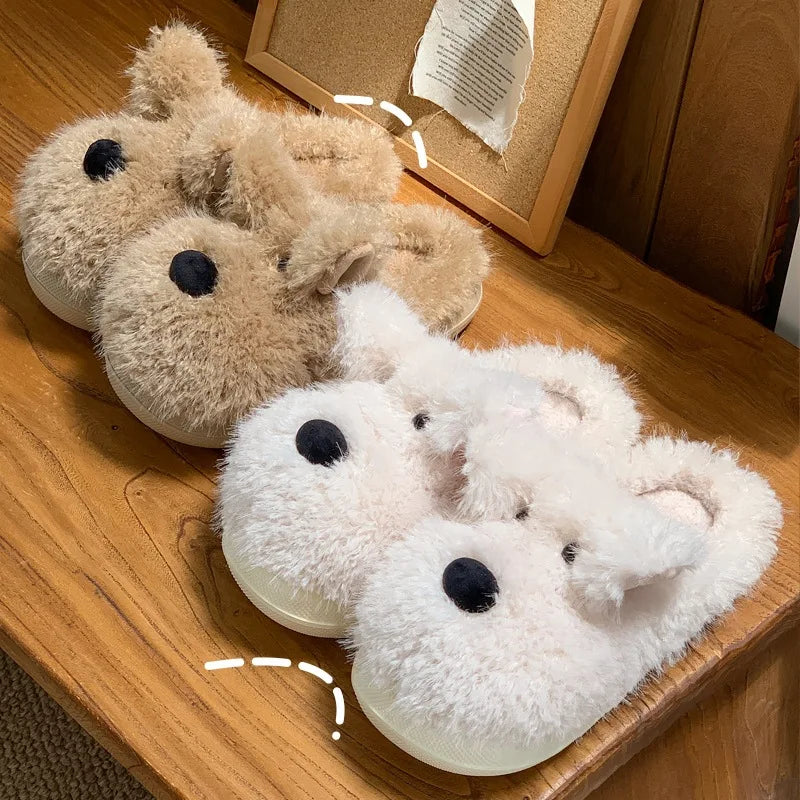 Ultra-Soft Cosy Teddy Slippers