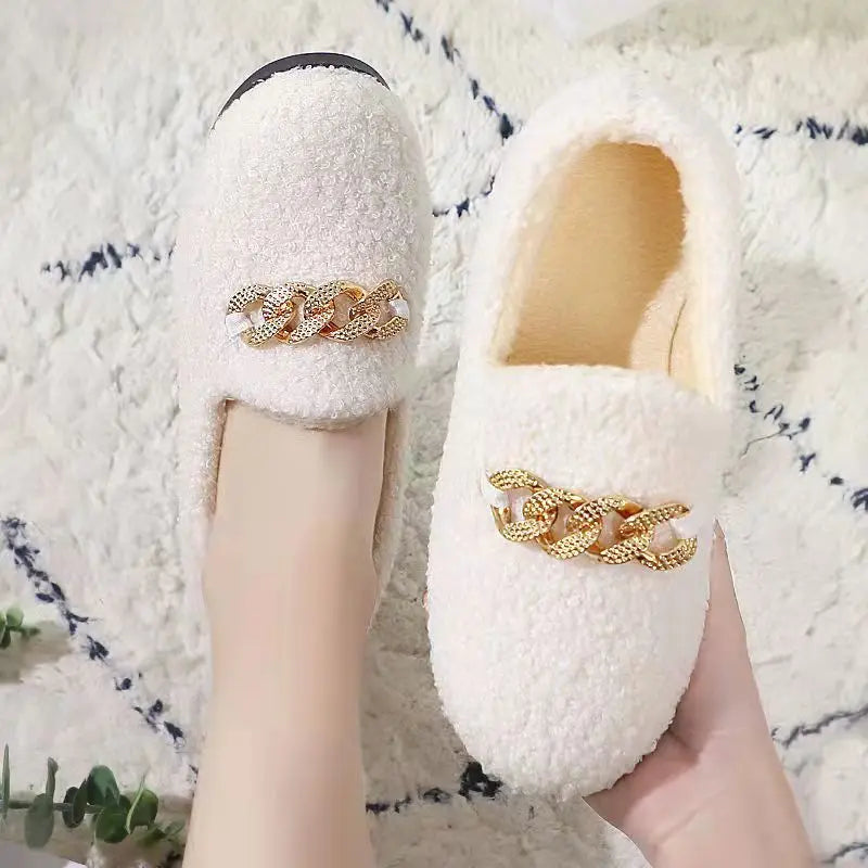 Elegant Cosy Plush Slippers