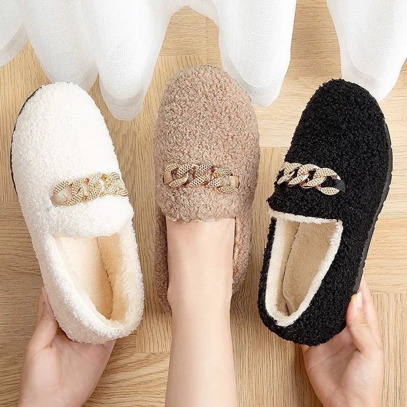 Elegant Cosy Plush Slippers