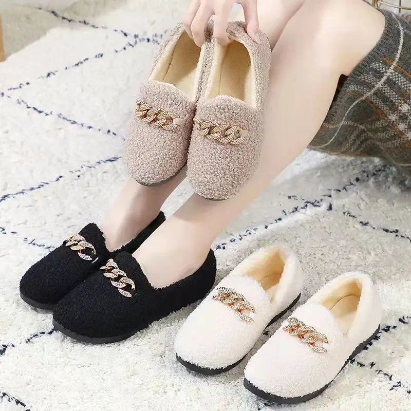 Elegant Cosy Plush Slippers