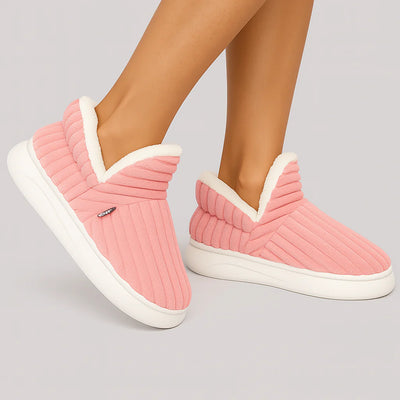 Premium Cloud-Soft Plush Home Slippers: Anatomical Arch Support, Anti-Slip Sole