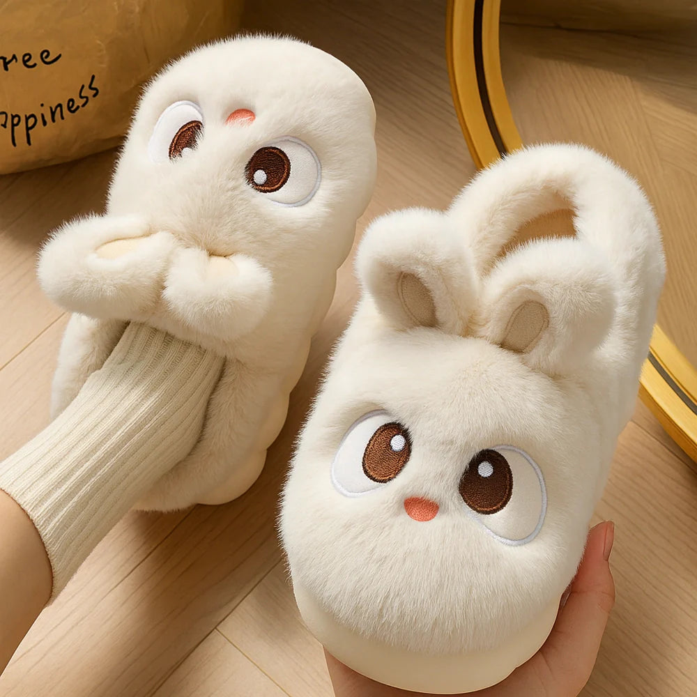 Cosy Plush Rabbit Slippers