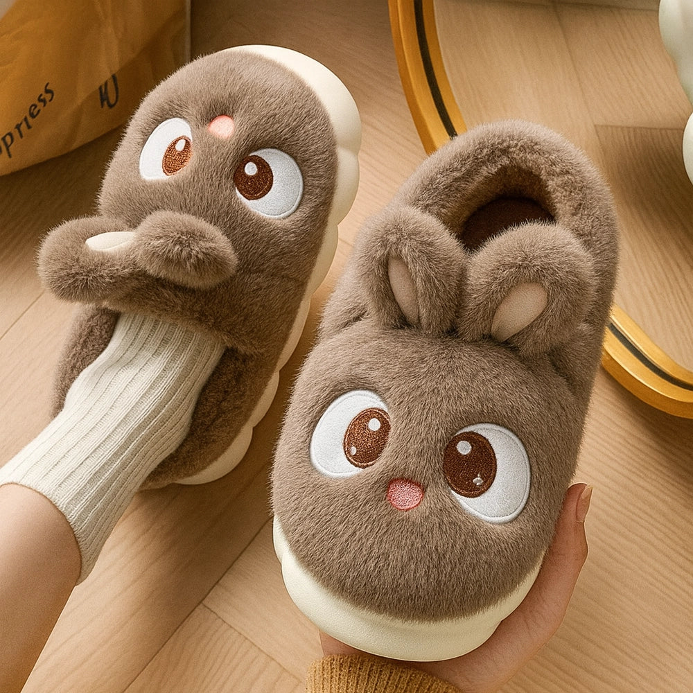Cosy Plush Rabbit Slippers
