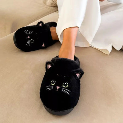 MiauComfort Plush Kitten Slippers: Ultra-Soft Fleece, Anti-Slip Sole, Machine Washable