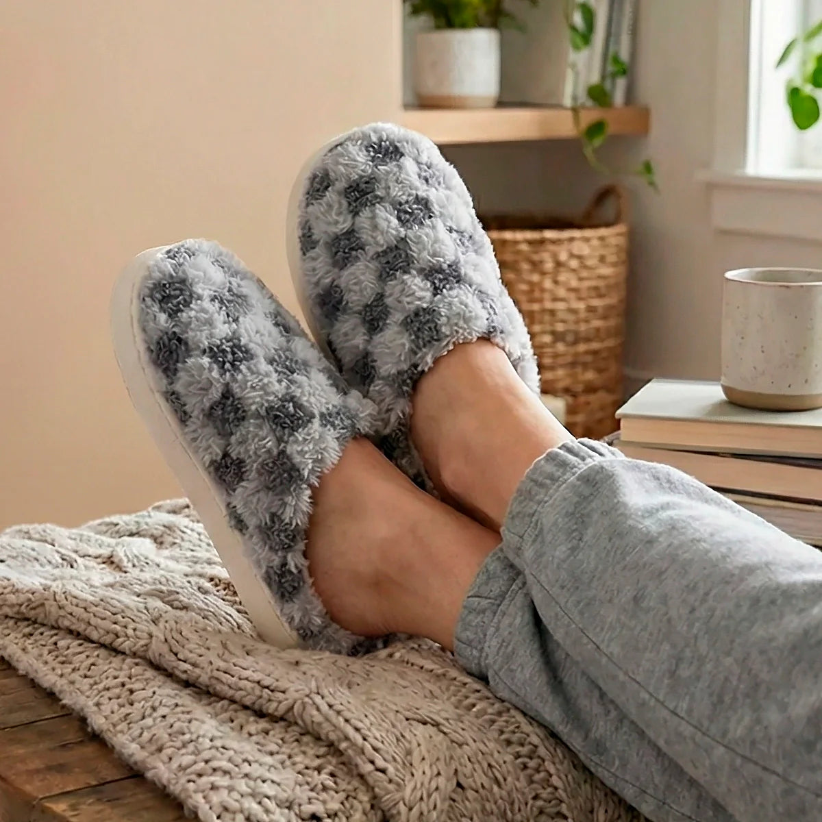 Plush Honeyed Comfort Slippers