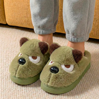 Cosy Grumpy Plush Slippers