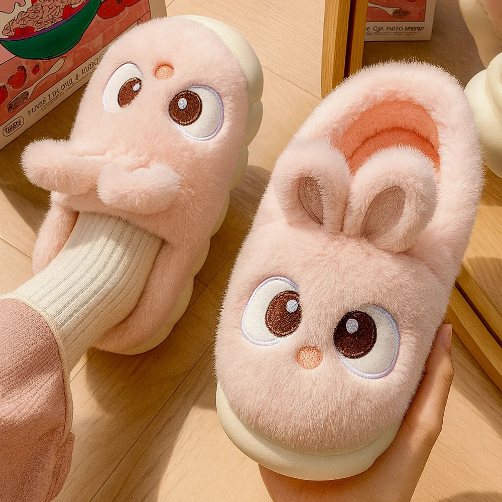 Cosy Plush Rabbit Slippers