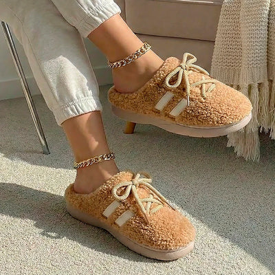Cosy Run Plush Slippers: Soft, Stylish, Thick Sole, Modern Comfort Footwear